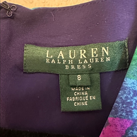 Lauren Ralph Lauren Floral Sleeveless Wrap Bodice Style Dress Size 8 NWT‎ - Picture 4 of 8